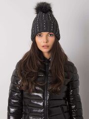 Kepurė moterims, pilka Dark grey Universalus kaina ir informacija | Kepurės moterims | pigu.lt