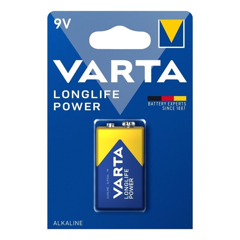 Varta šarminiai elementai 9V Longlife Power цена и информация | Elementai | pigu.lt