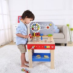 Medinis darbo stalas su įrankiais, Tooky Toy kaina ir informacija | Žaislai berniukams | pigu.lt