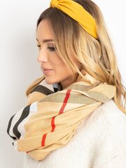Бежевая шаль с животным мотивом цена и информация | Женские шарфы, платки | pigu.lt