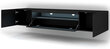 TV staliukas RTV Aura LED, juodas kaina ir informacija | TV staliukai | pigu.lt
