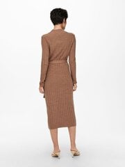 Женское платье Only 15236373*02, коричневое 5715111717567 цена и информация | Платья | pigu.lt