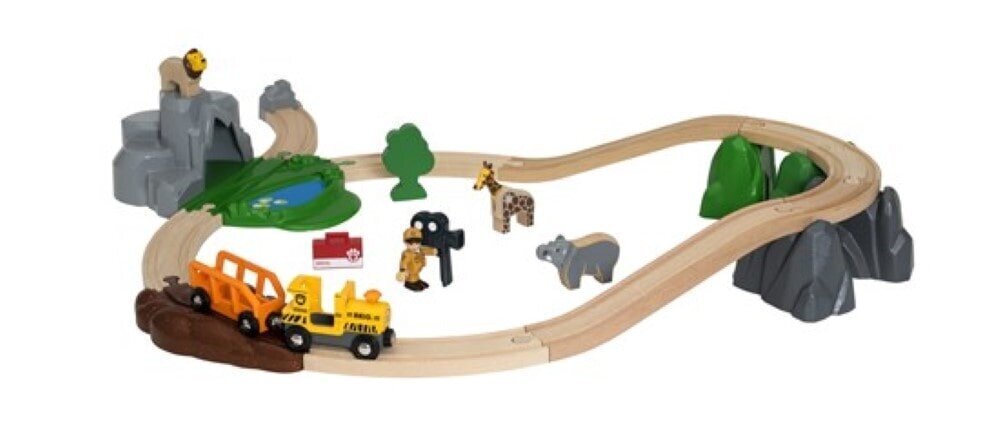 Traukinio trasa Brio Railway Safari Adventure Set - 33960 цена и информация | Žaislai berniukams | pigu.lt