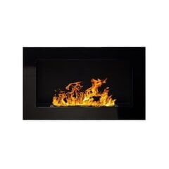 Pakabinamas įmontuojamas biožidinys Bioheat 650x400 TUV Black Less kaina ir informacija | Židiniai, ugniakurai | pigu.lt