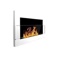 Pakabinamas įmontuojamas biožidinys Bioheat 650x400 TUV White Less Glass kaina ir informacija | Židiniai, ugniakurai | pigu.lt