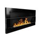 Pakabinamas įmontuojamas biožidinys Bioheat 900x400 TUV Black Less Glass цена и информация | Židiniai, ugniakurai | pigu.lt