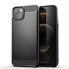 Hurtel Carbon Case skirtas iPhone 13, juodas kaina ir informacija | Telefono dėklai | pigu.lt