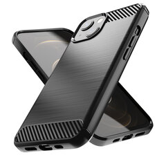 Hurtel Carbon Case skirtas iPhone 13, juodas kaina ir informacija | Telefono dėklai | pigu.lt