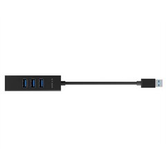 Raidsonic IB-HUB1419-LAN kaina ir informacija | Adapteriai, USB šakotuvai | pigu.lt