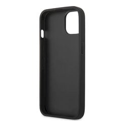 GUHCP13MPSASBBK Guess PU Leather Saffiano Case, skirtas iPhone 13, juodas kaina ir informacija | Telefono dėklai | pigu.lt