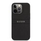 GUHCP13LPSASBBK Guess PU Leather Saffiano Case for iPhone 13 Pro Black цена и информация | Telefono dėklai | pigu.lt