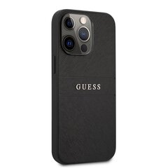 GUHCP13XPSASBBK Guess PU Leather Saffiano Case for iPhone 13 Pro Max Black цена и информация | Чехлы для телефонов | pigu.lt