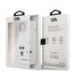 KLHCP13SSSKCW Karl Lagerfeld and Choupette Liquid Silicone Case, skirtas iPhone 13 mini, baltas цена и информация | Telefono dėklai | pigu.lt