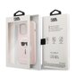 Karl Lagerfeld Liquid Silicone Karl Head Case, skirtas iPhone 13 Pro Max, rožinis kaina ir informacija | Telefono dėklai | pigu.lt