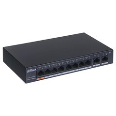 Dahua PFS3010-8GT-96|8x10Base-T / 100Base-TX / 1000Base-T|PoE ports 8|96 Watts|DH-PFS3010-8GT-96 kaina ir informacija | Adapteriai, USB šakotuvai | pigu.lt