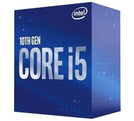 CPU|INTEL|Core i5|i5-10400|Comet Lake|2900 MHz|Cores 6|12MB|Socket LGA1200|65 Watts|GPU UHD 630|BOX|BX8070110400SRH3C цена и информация | Процессоры (CPU) | pigu.lt