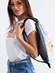 серая сумка-рюкзак с ярким принтом цена и информация | Женские сумки | pigu.lt