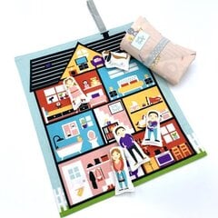 Kelioninis žaidimų kilimėlis Doll House 38x30 cm kaina ir informacija | Žaislai kūdikiams | pigu.lt