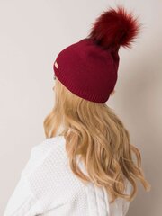 Kepurė moterims Rue Paris, raudona Universalus kaina ir informacija | Kepurės moterims | pigu.lt