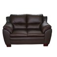 Sofa Emma 2S, tamsiai ruda