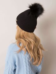 Kepurė moterims Rue Paris, juoda Universalus kaina ir informacija | Kepurės moterims | pigu.lt