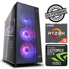 INTOP Ryzen 5 3600 8GB 240SSD M.2 NVME GTX1650 4GB no-OS kaina ir informacija | Stacionarūs kompiuteriai | pigu.lt