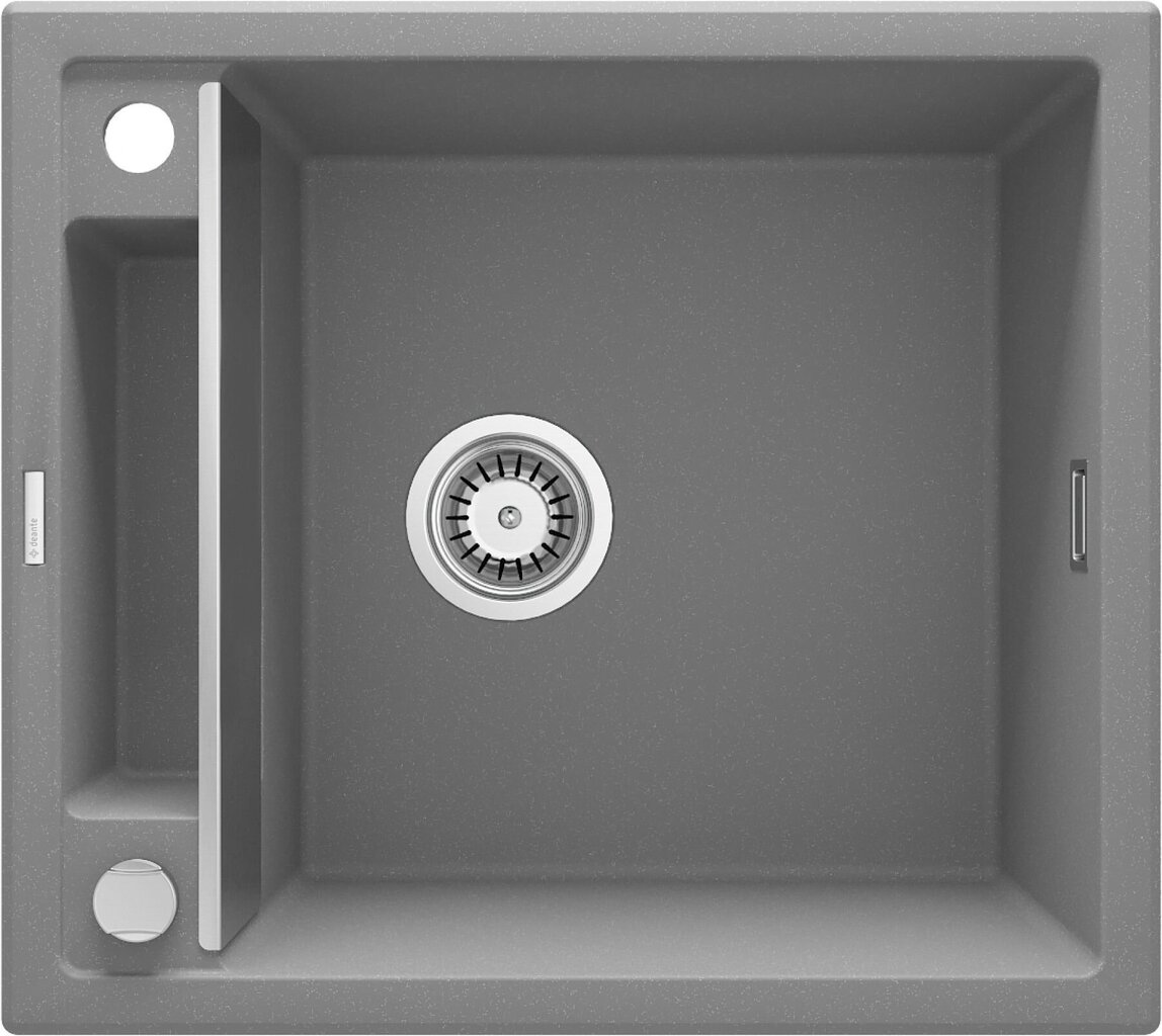 Deante granitinė virtuvinė plautuvė su magnetais Deante Magnetic ZRM S103, Metallic grey kaina ir informacija | Virtuvinės plautuvės | pigu.lt