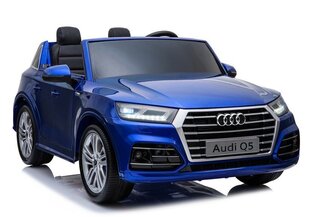 Audi Q5 elektrinis visureigis vaikams, Mėlynas kaina ir informacija | Elektromobiliai vaikams | pigu.lt