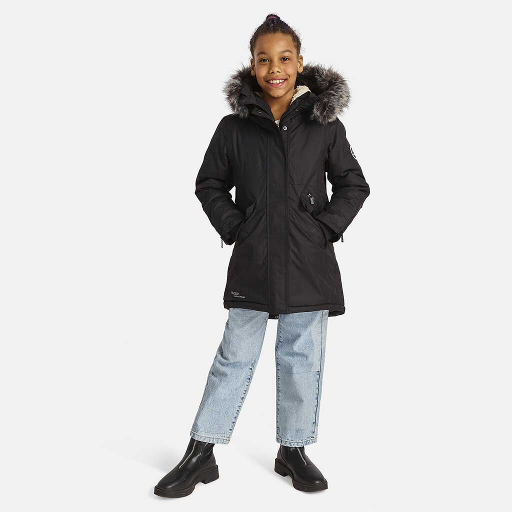 Huppa striukė mergaitėms VIVIAN, 907162321, juoda цена и информация | Žiemos drabužiai vaikams | pigu.lt