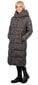 Rino&Pelle moteriškas dvipusis žieminis paltas KEILA 907165961, tamsiai raudonos-juodos spalvos kaina ir informacija | Paltai moterims | pigu.lt