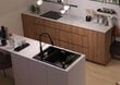 Deante granitinė virtuvinė plautuvė su magnetais Deante Magnetic ZRM N503, Nero kaina ir informacija | Virtuvinės plautuvės | pigu.lt