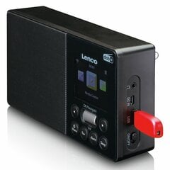 LENCO PIR-510BK - Интернет, портативное радио DAB+ FM цена и информация | Радиостанции, рации | pigu.lt