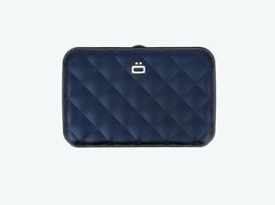 Стеганый держатель Ögon для карт, Quilted Button, темно-синий, 891016978 цена и информация | Женские кошельки, держатели для карточек | pigu.lt