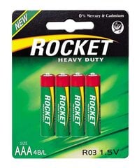 Rocket Heavy Duty AAA elementai 4 vnt. kaina ir informacija | Rocket Santechnika, remontas, šildymas | pigu.lt