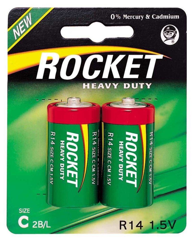 Rocket Heavy Duty C elementai, 2 vnt. цена и информация | Elementai | pigu.lt