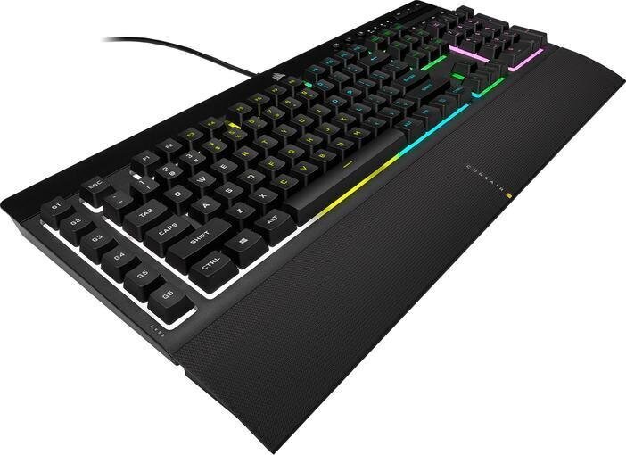 Žaidimų klaviatūra Corsair K55 RGB PRO kaina ir informacija | Klaviatūros | pigu.lt