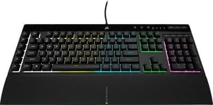 Žaidimų klaviatūra Corsair K55 RGB PRO kaina ir informacija | Klaviatūros | pigu.lt