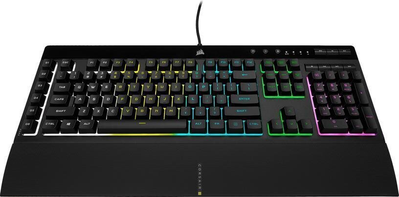 Žaidimų klaviatūra Corsair K55 RGB PRO kaina ir informacija | Klaviatūros | pigu.lt