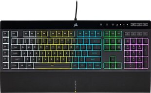 Žaidimų klaviatūra Corsair K55 RGB PRO kaina ir informacija | Klaviatūros | pigu.lt