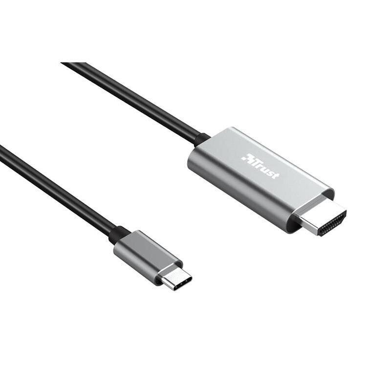 Calyx, HDMI/USB-C, 1.8 m kaina ir informacija | Kabeliai ir laidai | pigu.lt