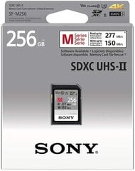 Sony SF-M256, SD, 256 GB kaina ir informacija | Atminties kortelės fotoaparatams, kameroms | pigu.lt