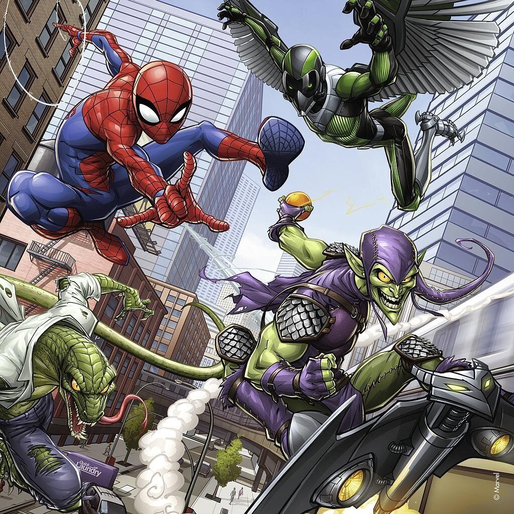 Dėlionė Ravensburger Spiderman, 3x49 d. kaina ir informacija | Dėlionės (puzzle) | pigu.lt