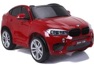 Elektrinis visureigis BMW X6M, raudonas kaina ir informacija | Elektromobiliai vaikams | pigu.lt