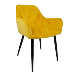 Valgomojo kėdė Home4You Brita, geltona kaina ir informacija | Virtuvės ir valgomojo kėdės | pigu.lt