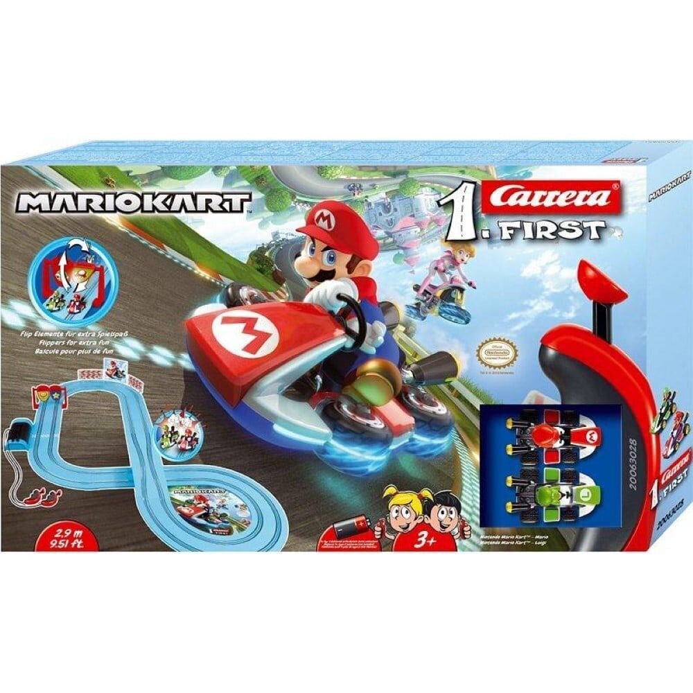 Lenktynių trasa „Carrera First Nintendo Mariokart Mario & Luigi“ - 2,9 metro (20063028) цена и информация | Žaislai berniukams | pigu.lt