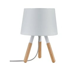 Настольная лампа Paulmann Neordic Berit макс. 20Вт E27 230В, белый/дерево, ткань/дерево/металл цена и информация | Настольные светильники | pigu.lt
