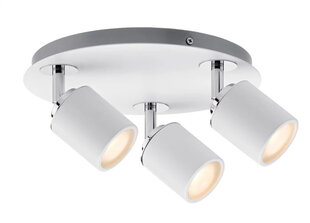 Светильник Paulmann Tube макс.3x10Вт GU10 IP44 230В белый/хром металл цена и информация | Потолочные светильники | pigu.lt