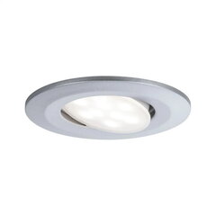 Светильник встраиваемый Paulmann Calla IP65 90mm 30° 6W 680лм 230В 4000K хром матовый цена и информация | Монтируемые светильники, светодиодные панели | pigu.lt