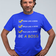 Футболка "Be a Boss" цена и информация | Оригинальные футболки | pigu.lt