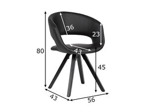 Valgomojo kėdė Retro, juoda kaina ir informacija | Virtuvės ir valgomojo kėdės | pigu.lt